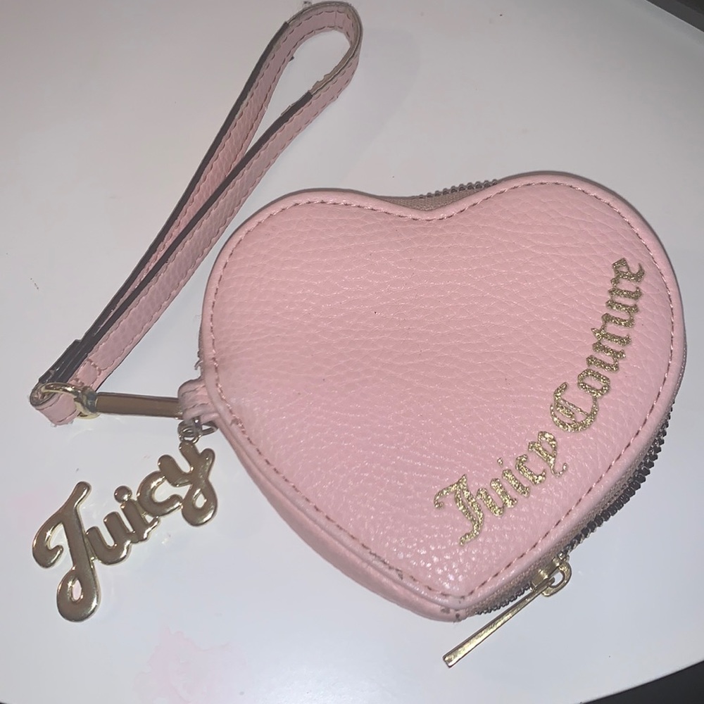 Juicy couture light pink coin holder